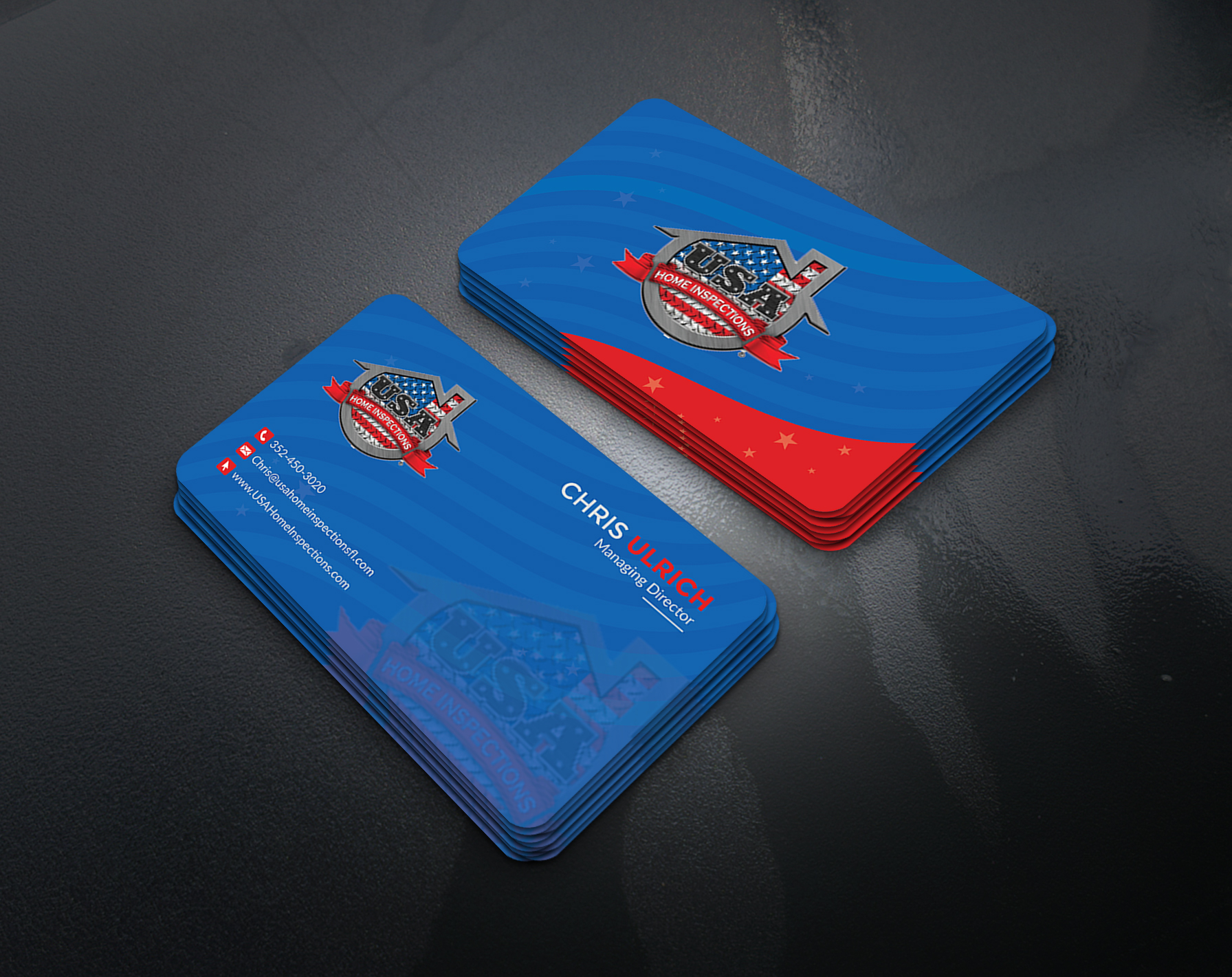 Visitenkarten-Design von artbitin für USA Home Inspections | Design #32388185