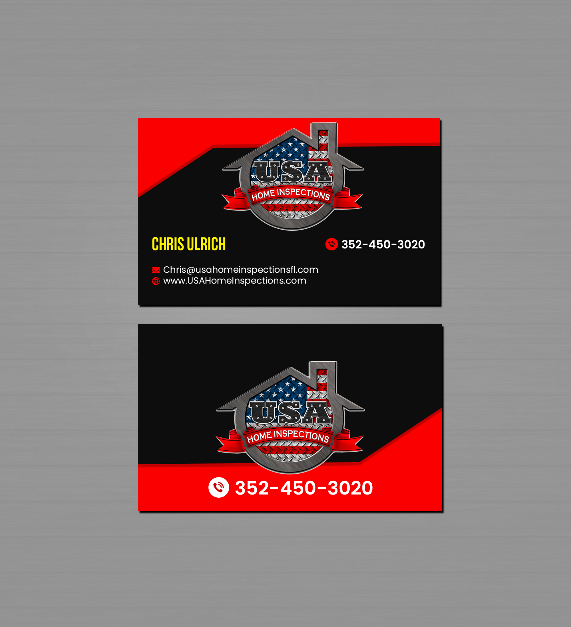 Business Card Design by Creations Box 2015 for USA Home Inspections | Design #32389079
