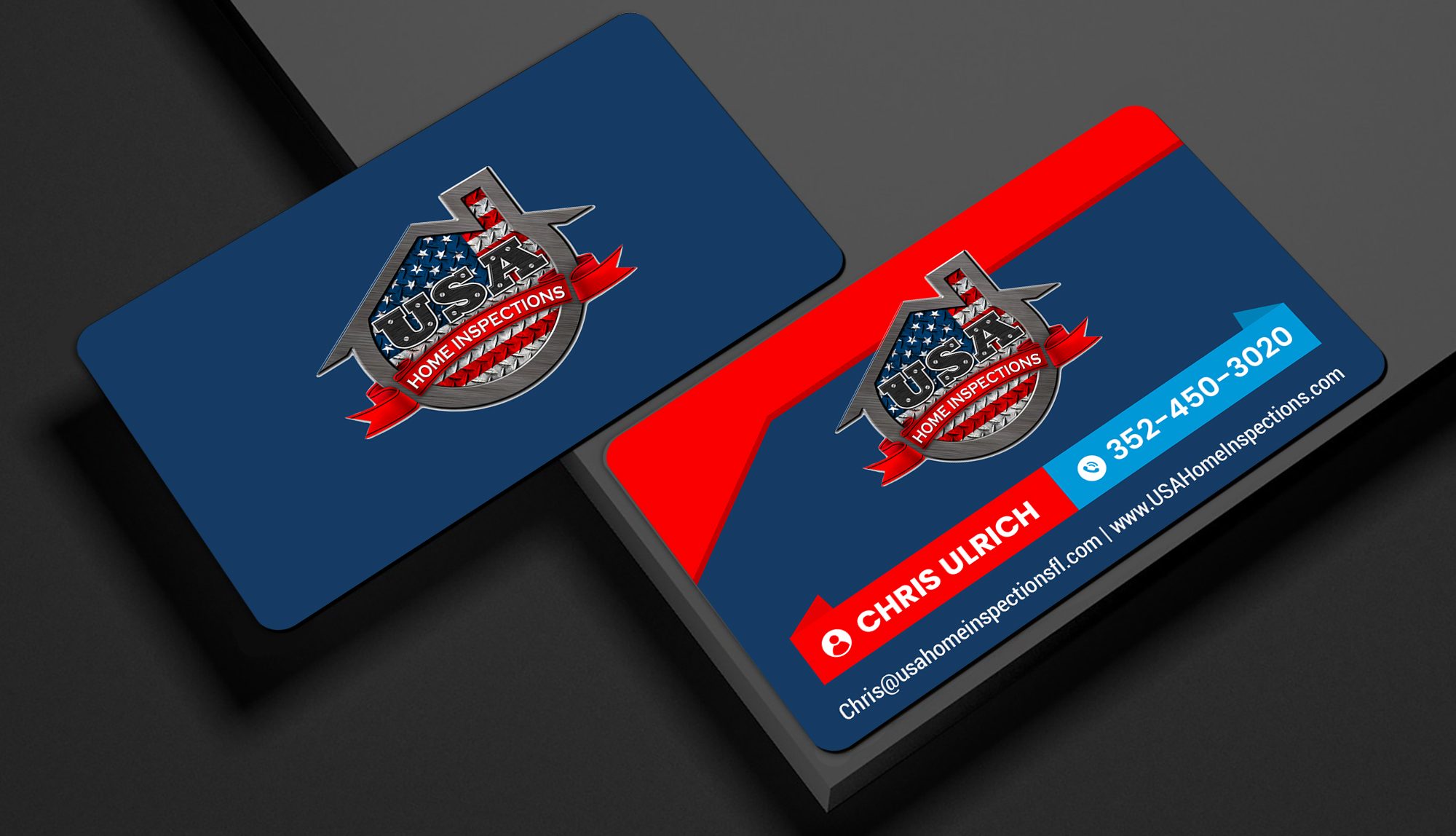 Design de Carte de Visite par Creations Box 2015 pour USA Home Inspections | Design #32389080