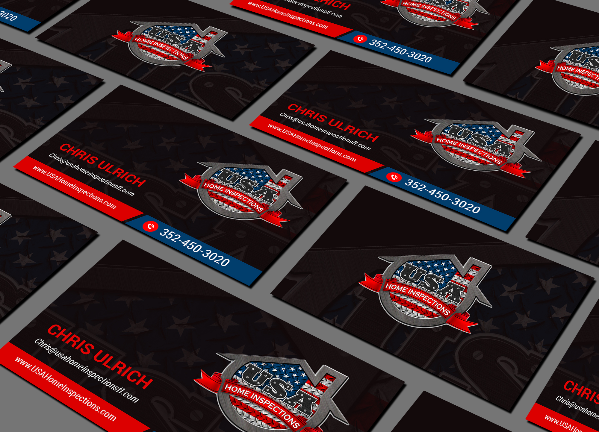 Business Card Design by Creations Box 2015 for USA Home Inspections | Design #32389084