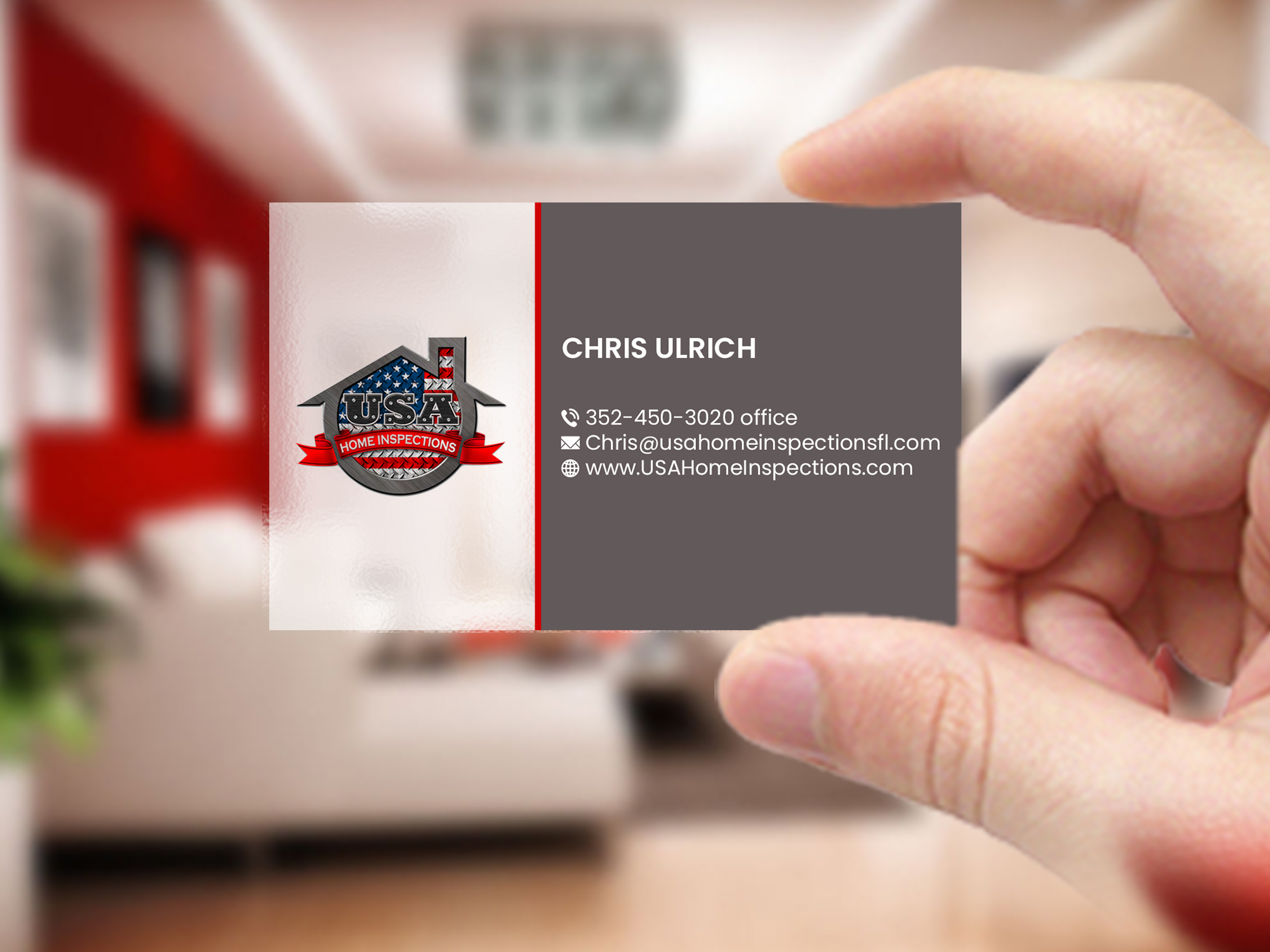 Business Card Design by Creations Box 2015 for USA Home Inspections | Design #32389337