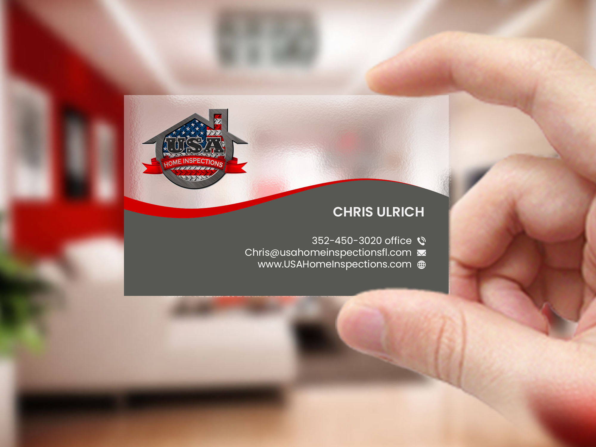 Business Card Design by Creations Box 2015 for USA Home Inspections | Design #32389338