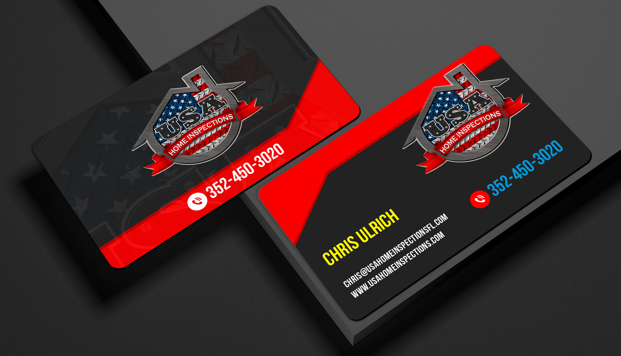 Design de Carte de Visite par Creations Box 2015 pour USA Home Inspections | Design #32391243