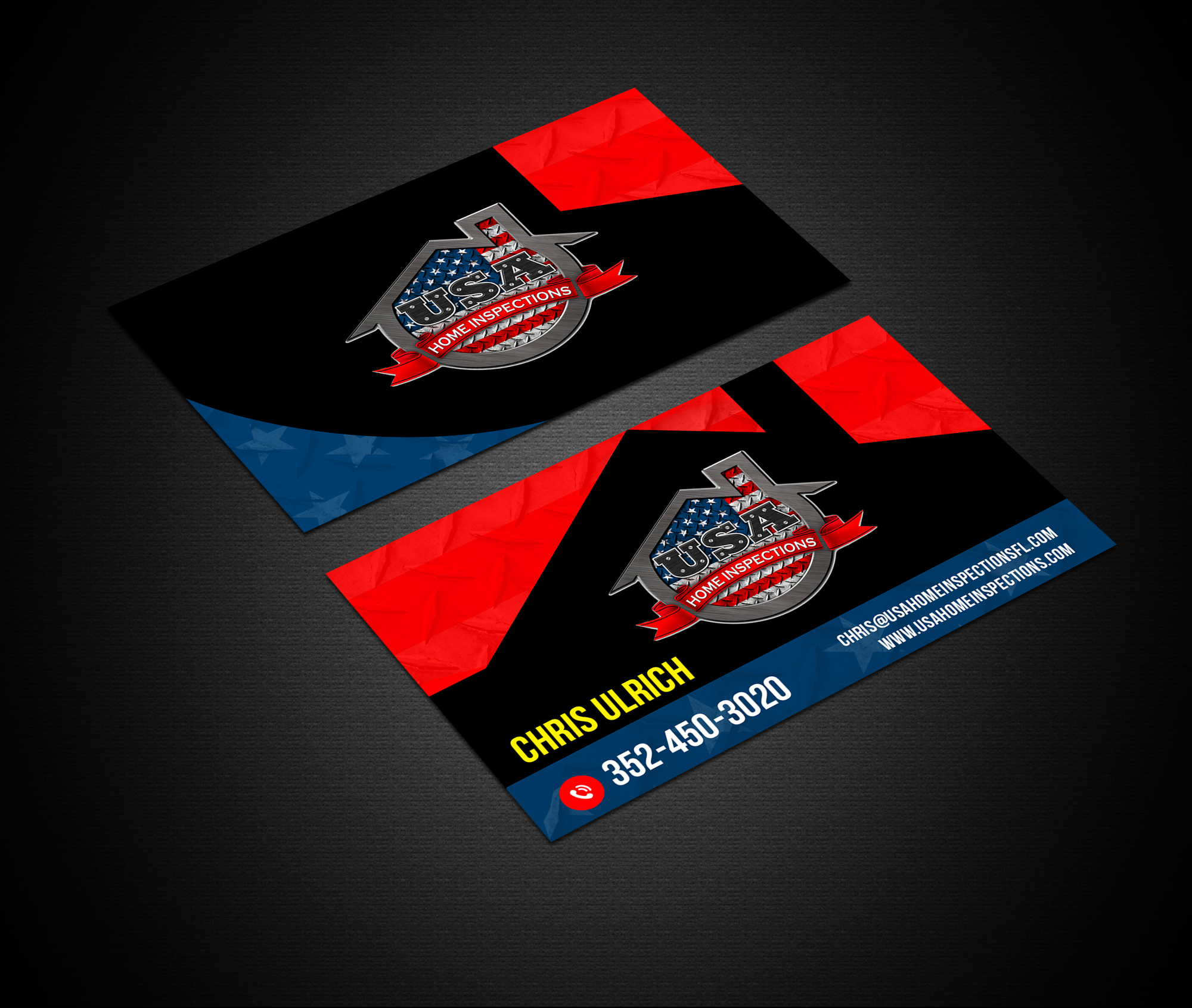 Design de Carte de Visite par Creations Box 2015 pour USA Home Inspections | Design #32391245