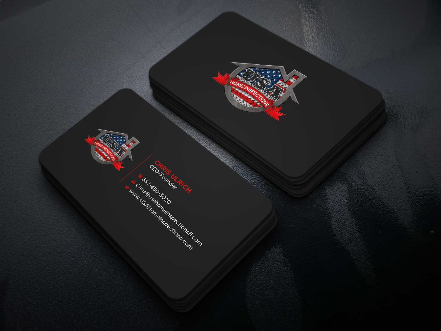 Business Card Design by Uttom 2 for USA Home Inspections | Design #32385188