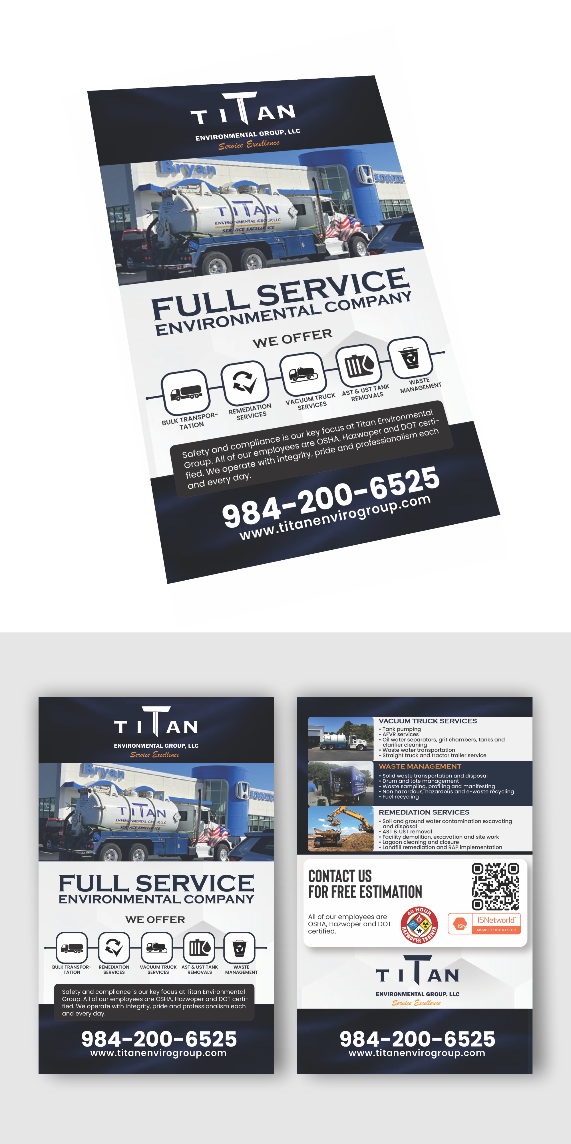 Flyer Design by Nel. for Titan Environmental Group LLC | Design #32397708