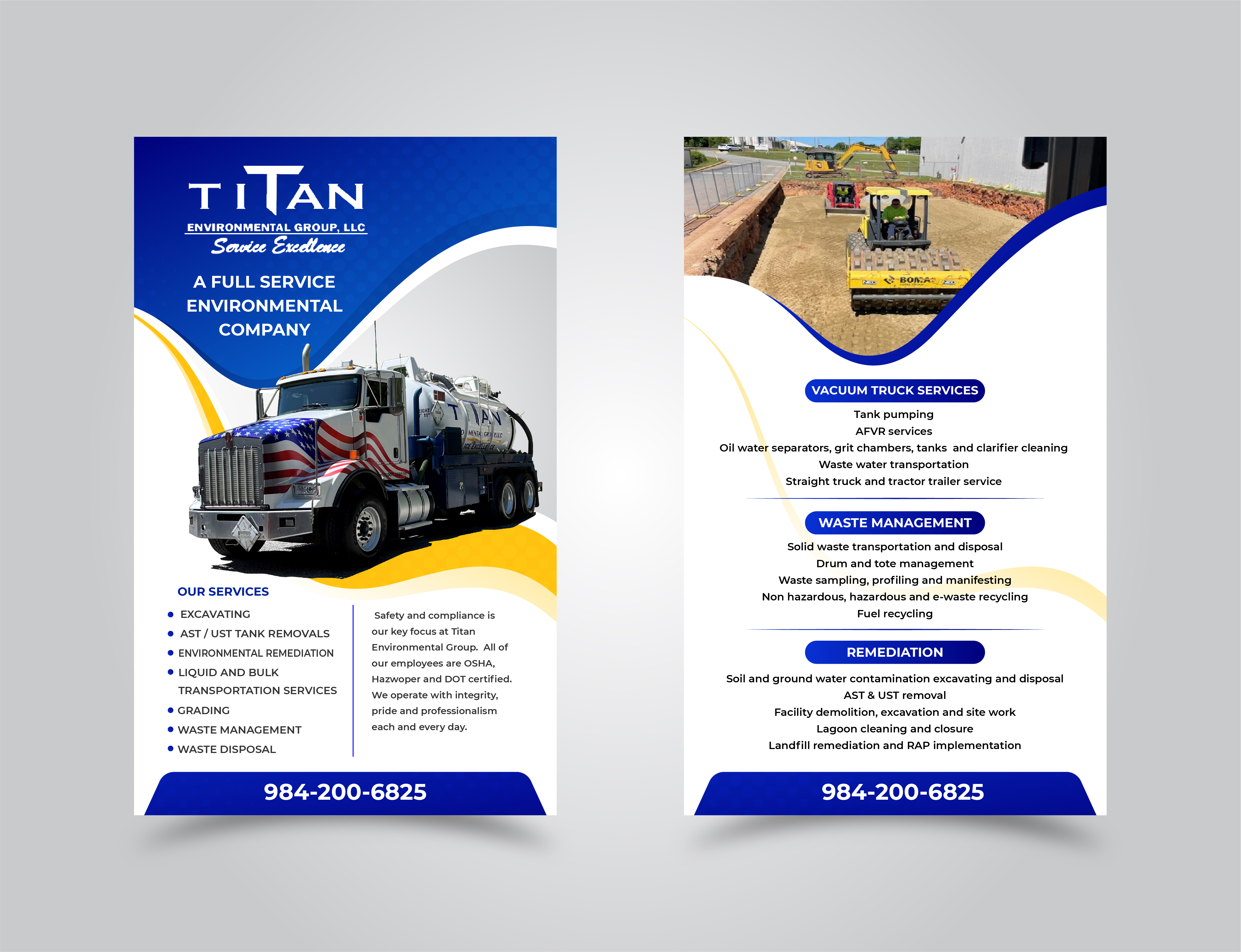 Flyer Design by UsamaIjaz for Titan Environmental Group LLC | Design #32440581