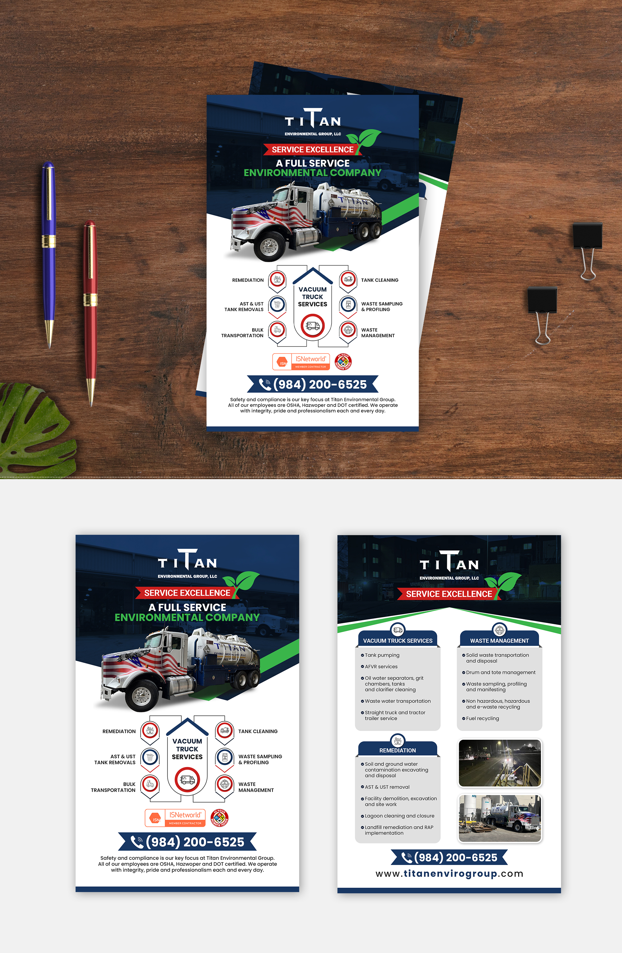 Design de Flyer par debdesign pour Titan Environmental Group LLC | Design #32390775
