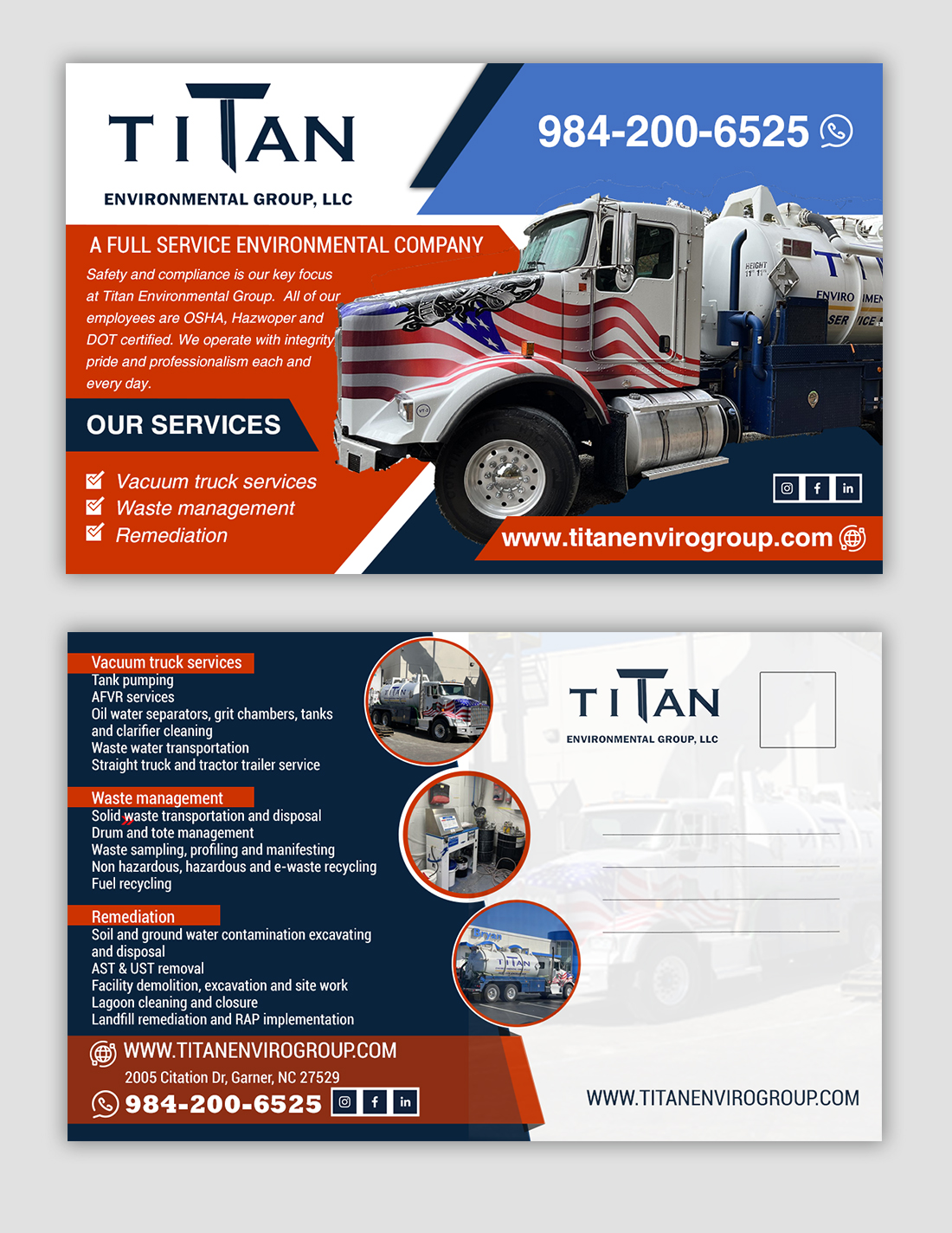 Design de Flyer par chandrayaan.creative pour Titan Environmental Group LLC | Design #32397051