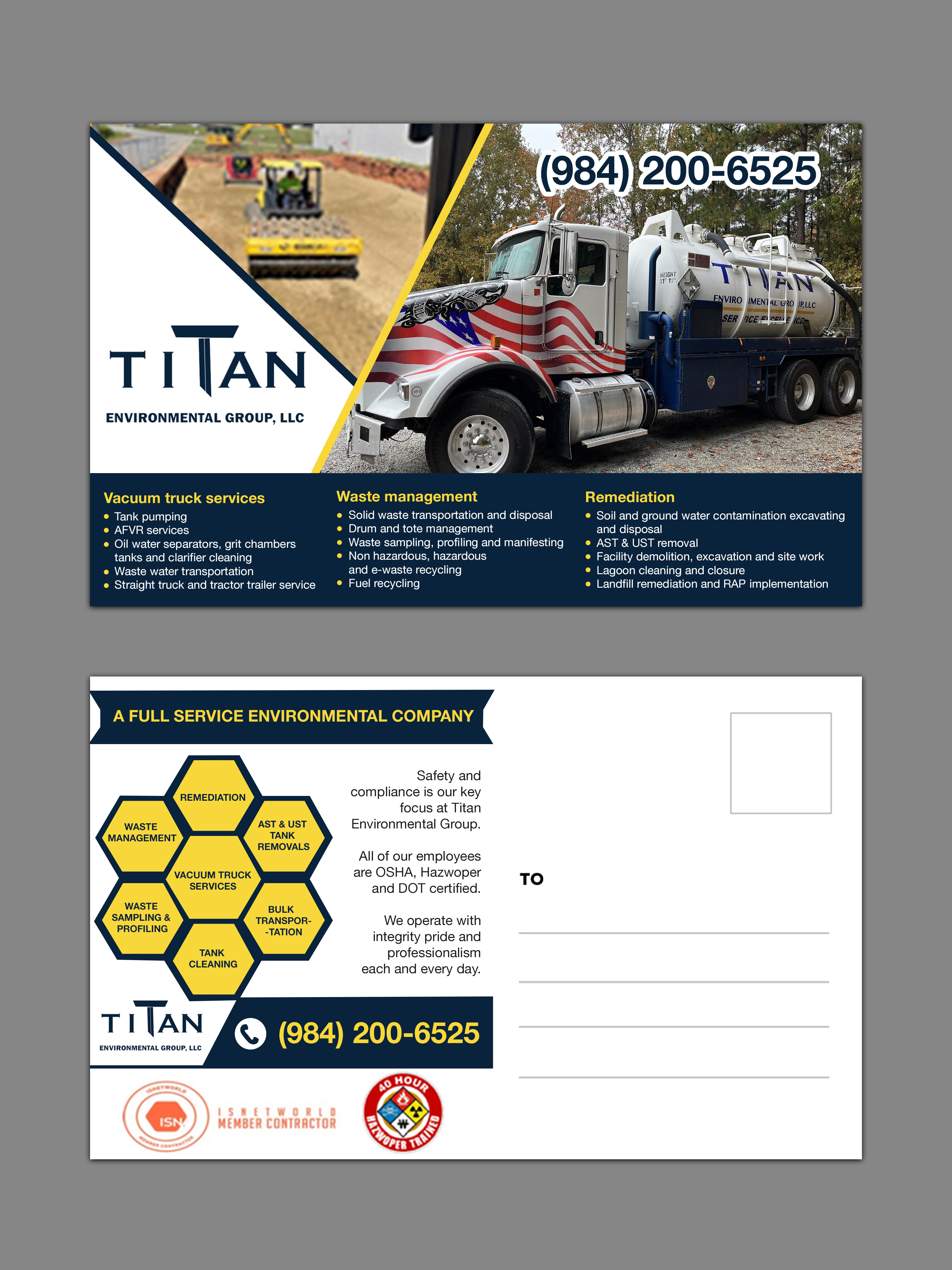 Design de Flyer par chandrayaan.creative pour Titan Environmental Group LLC | Design #32397568