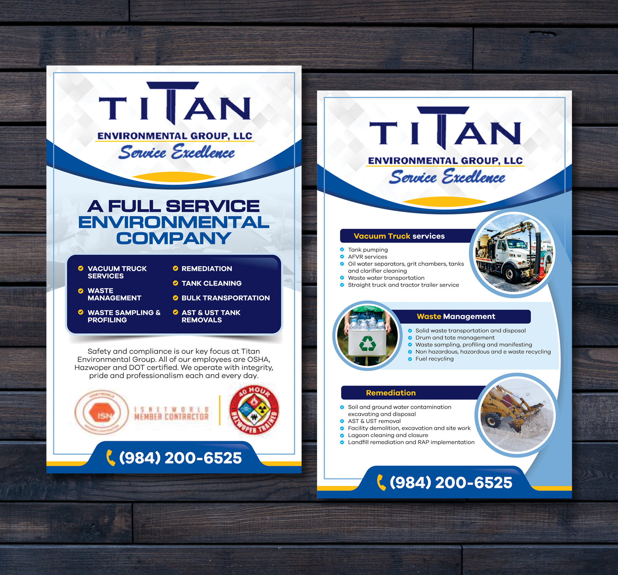 Flyer Design by Dzhafir for Titan Environmental Group LLC | Design #32390477