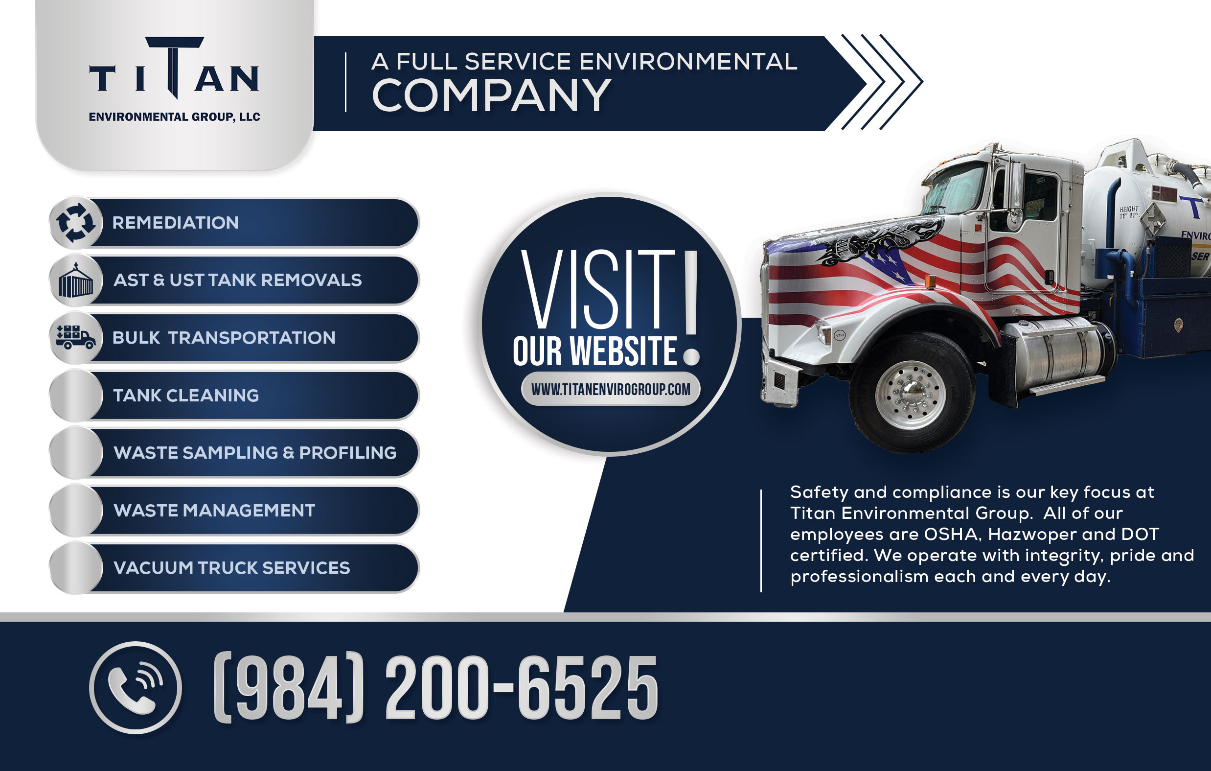 Design de Flyer par HeshanKavinda pour Titan Environmental Group LLC | Design #32407691