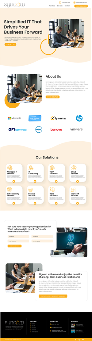 Web Design by WahDesign for Syncom Consulting Inc. | Design: #32398245