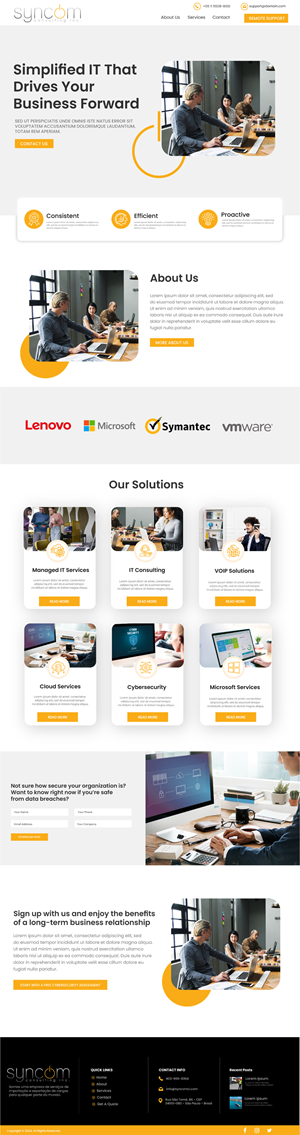 Web Design by WahDesign for Syncom Consulting Inc. | Design: #32399491