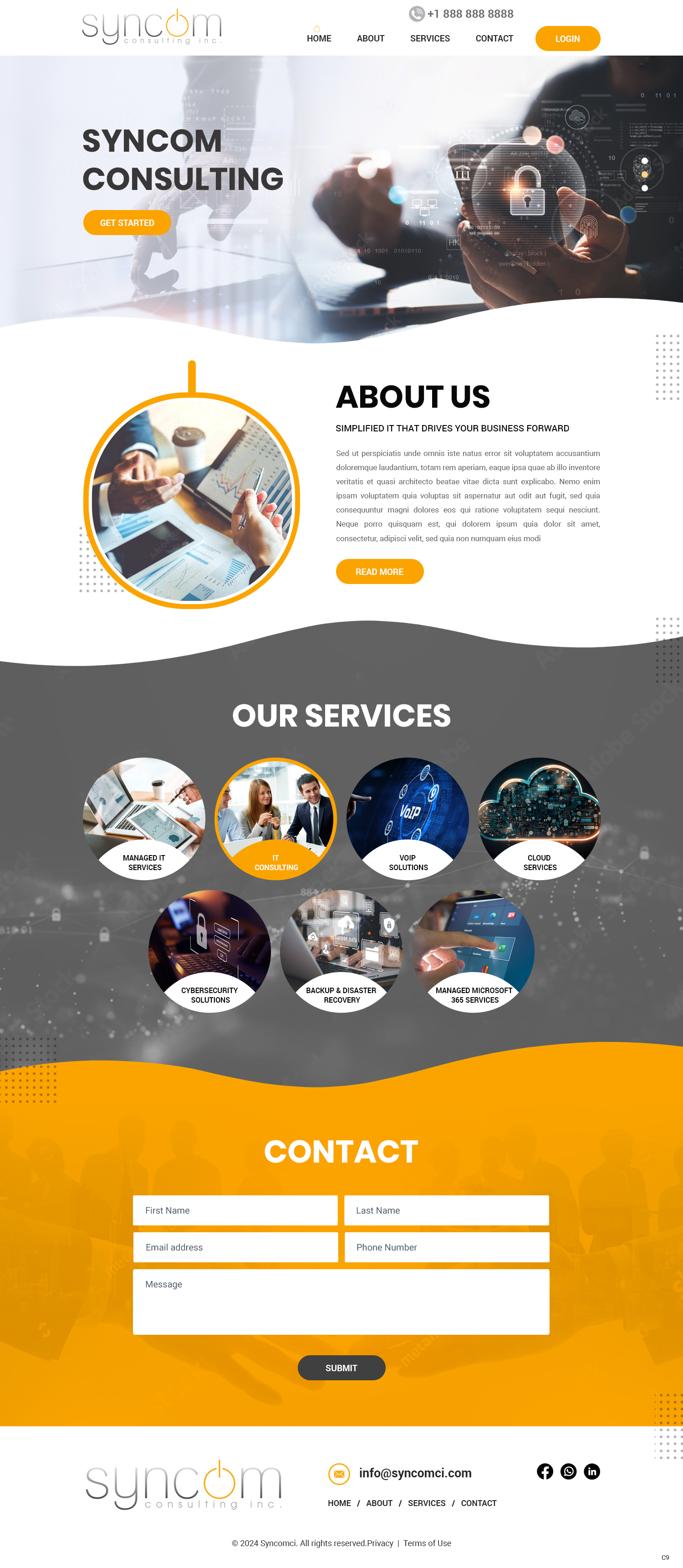 Web Design by pb for Syncom Consulting Inc. | Design #32392718