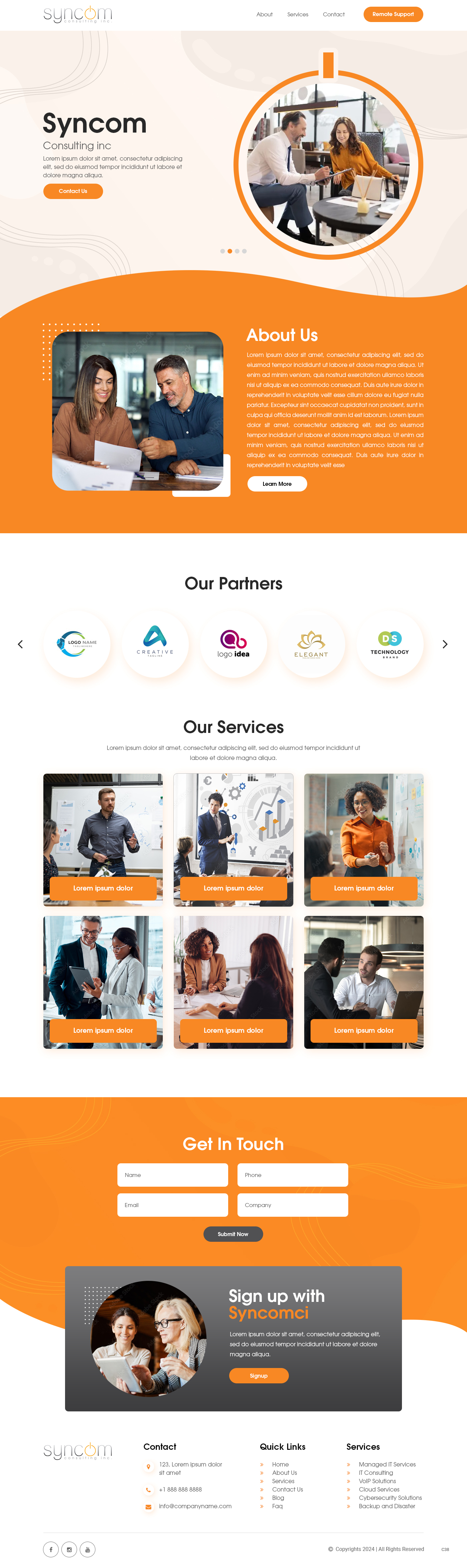Web Design by pb for Syncom Consulting Inc. | Design #32392720