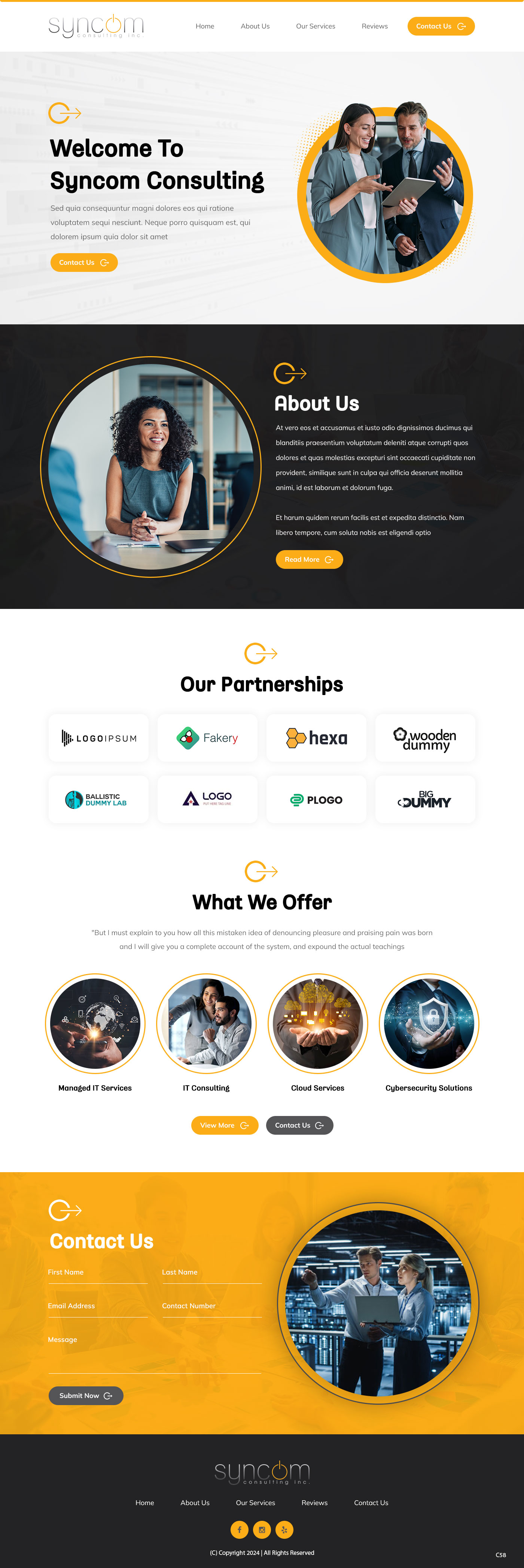 Web Design by pb for Syncom Consulting Inc. | Design #32392729
