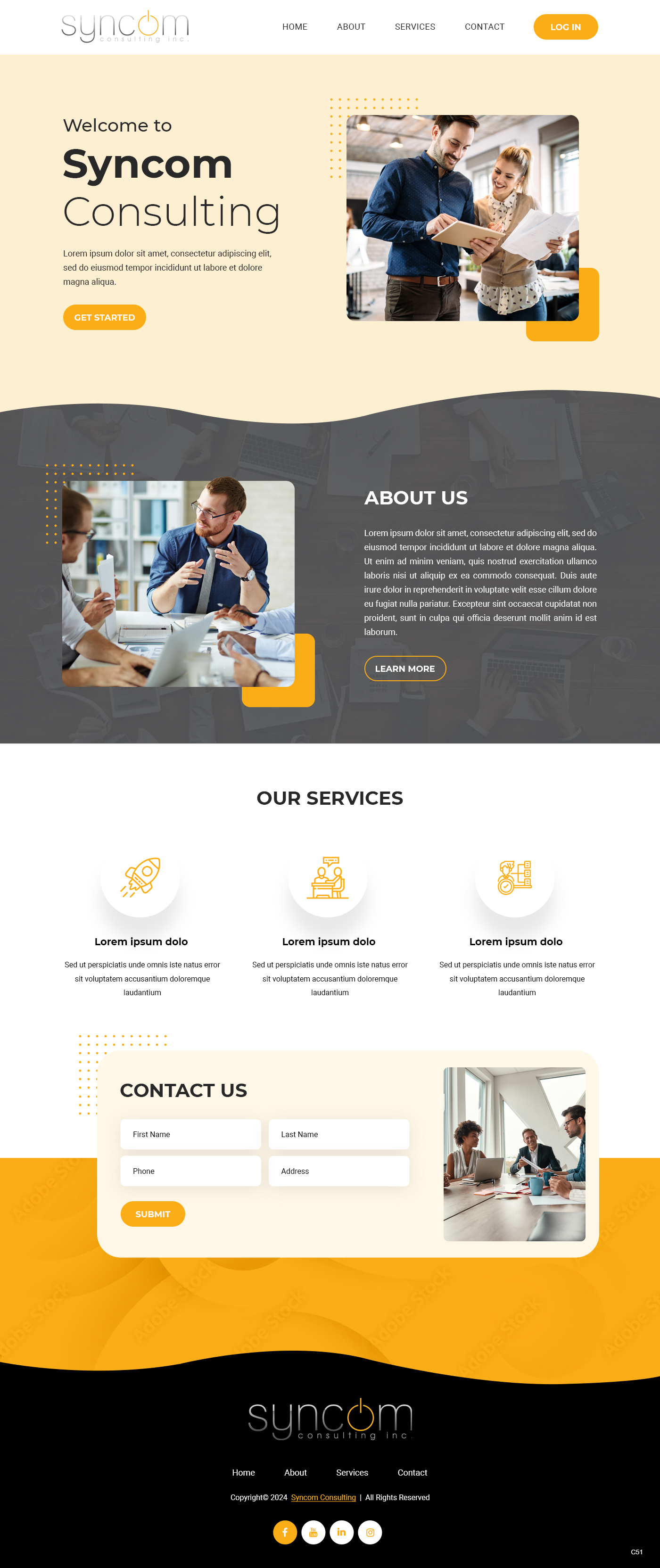 Web Design by pb for Syncom Consulting Inc. | Design #32392730
