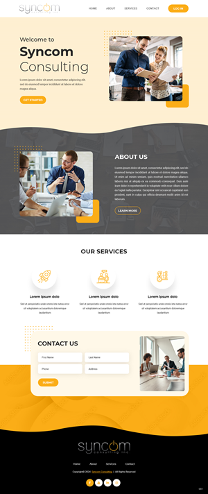 Web Design by pb for Syncom Consulting Inc. | Design: #32392730