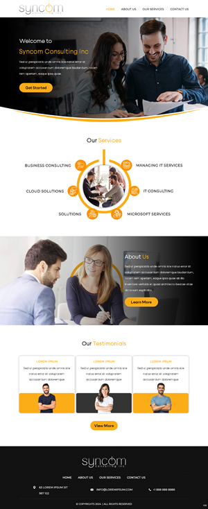 Web Design by pb for Syncom Consulting Inc. | Design: #32392738