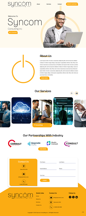 Web Design by pb for Syncom Consulting Inc. | Design: #32392741