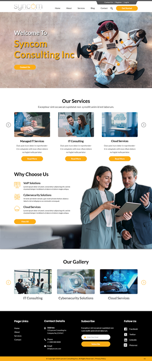 Web Design by pb for Syncom Consulting Inc. | Design: #32400377