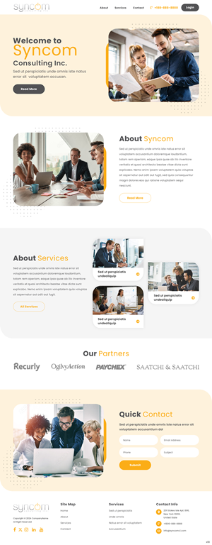 Web Design by pb for Syncom Consulting Inc. | Design: #32400378