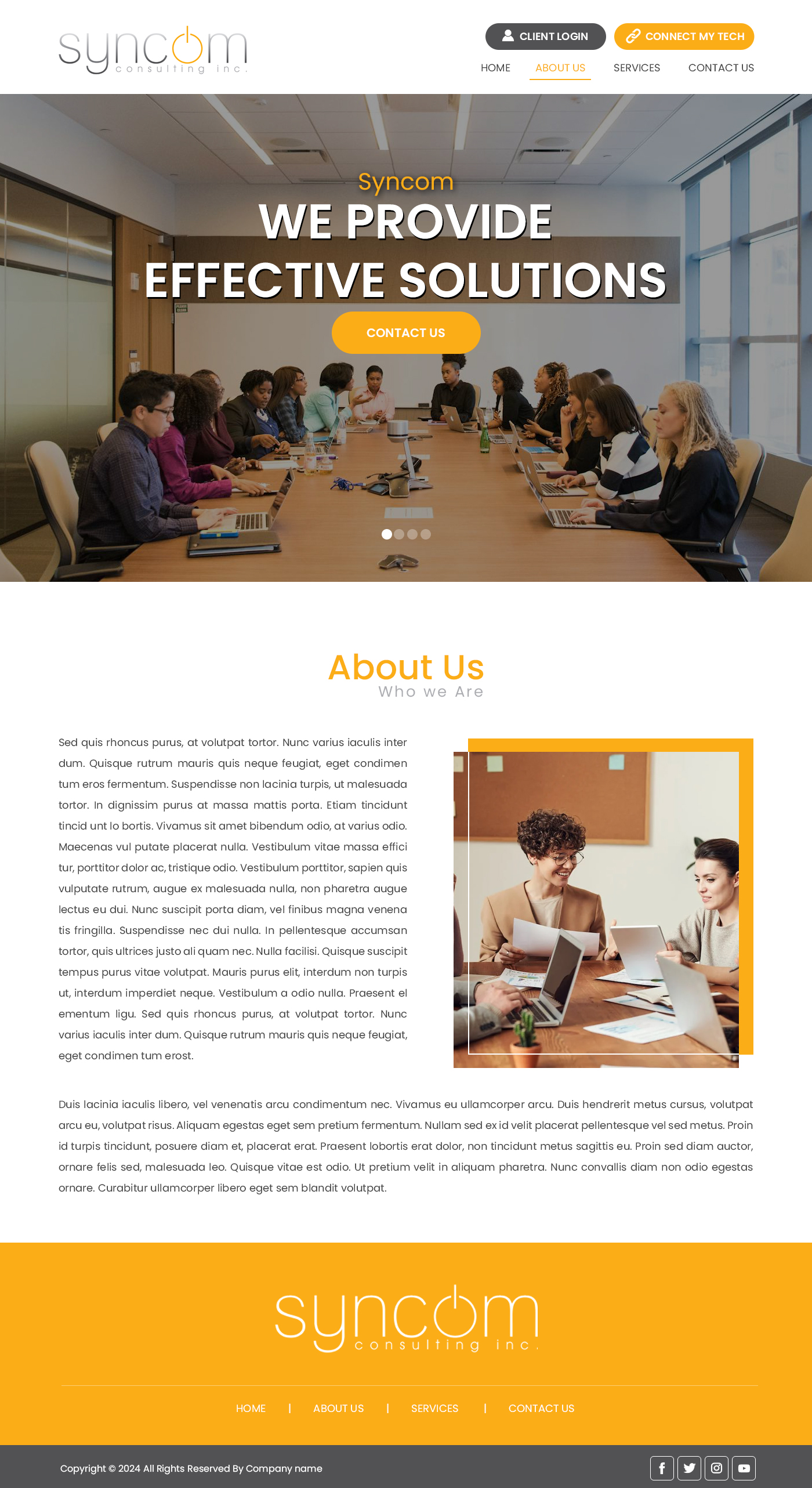 Web Design by Creations Box 2015 for Syncom Consulting Inc. | Design #32559744