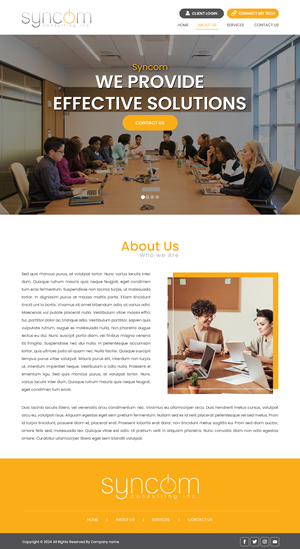 Web Design by Creations Box 2015 for Syncom Consulting Inc. | Design: #32559744
