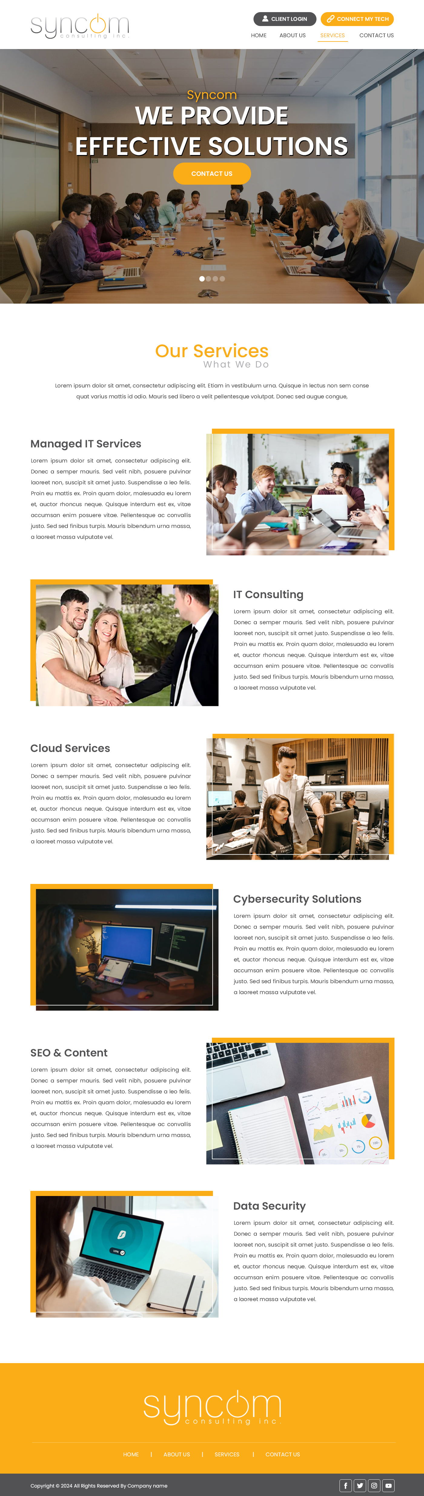 Web Design by Creations Box 2015 for Syncom Consulting Inc. | Design #32559745