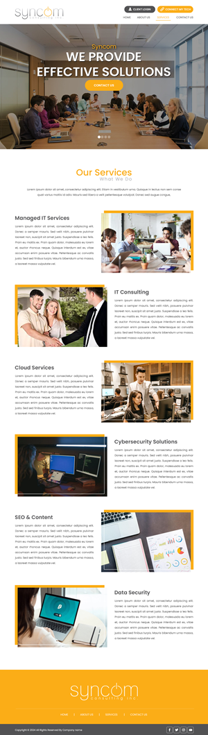 Web Design by Creations Box 2015 for Syncom Consulting Inc. | Design: #32559745