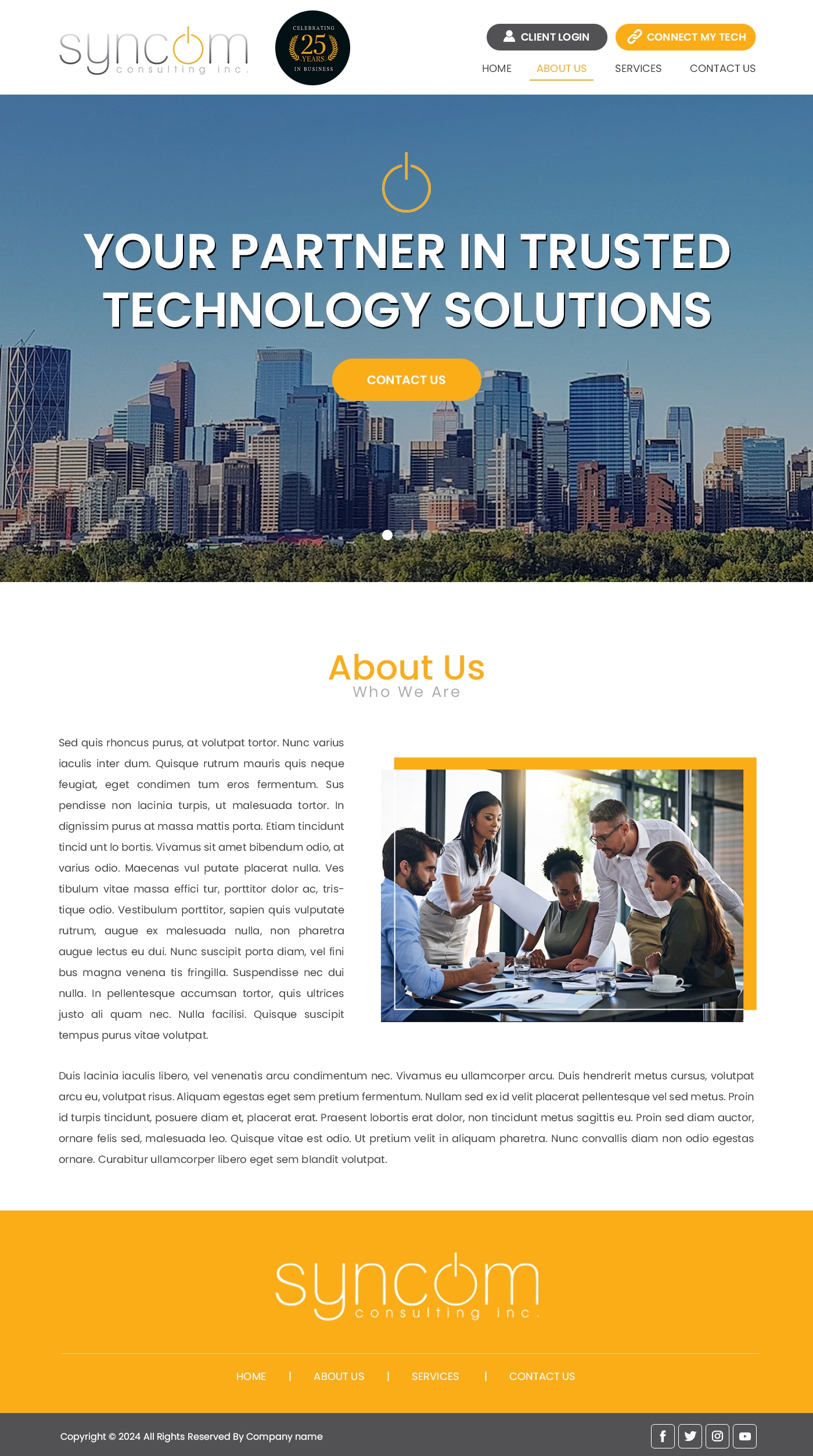 Web Design by Creations Box 2015 for Syncom Consulting Inc. | Design #32681522