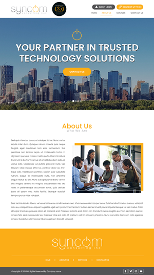 Web Design by Creations Box 2015 for Syncom Consulting Inc. | Design: #32681522