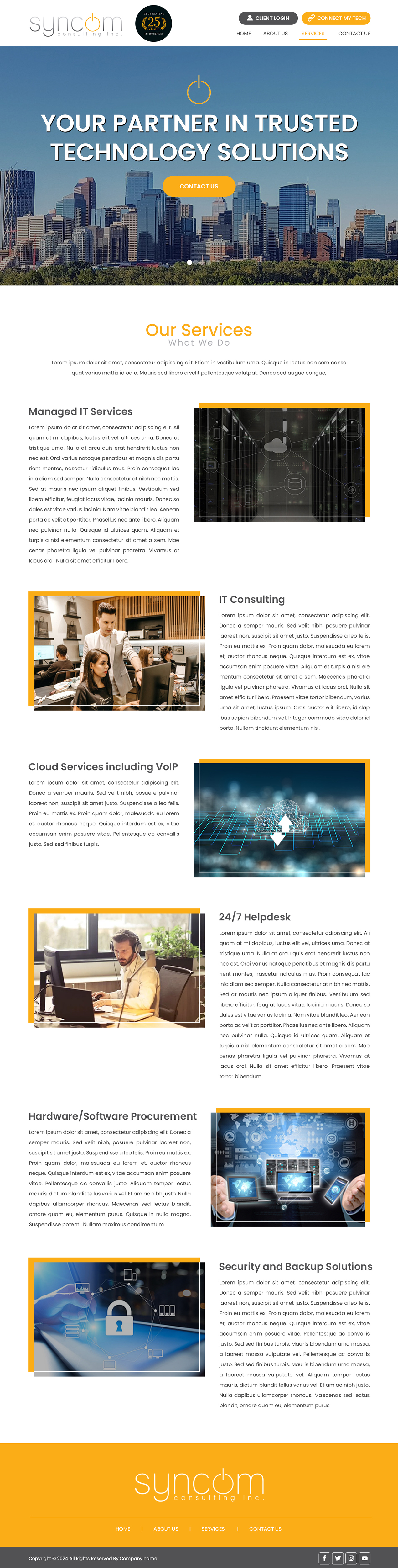 Web Design by Creations Box 2015 for Syncom Consulting Inc. | Design #32681523