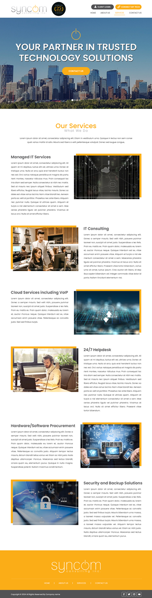 Web Design by Creations Box 2015 for Syncom Consulting Inc. | Design: #32681523