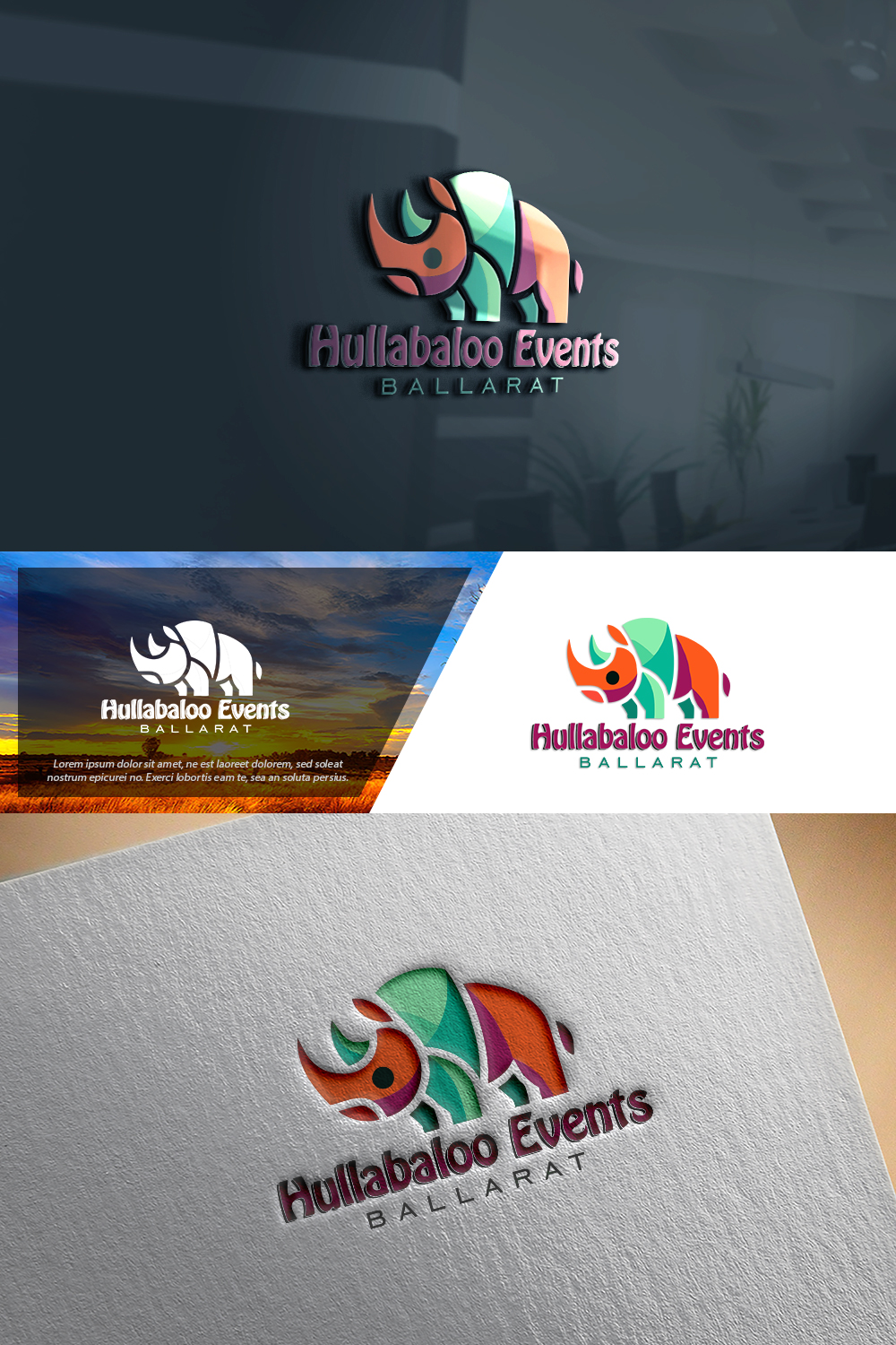 Logo Design by Damian B for Hullabaloo Events Pty Ltd | Design #32438484