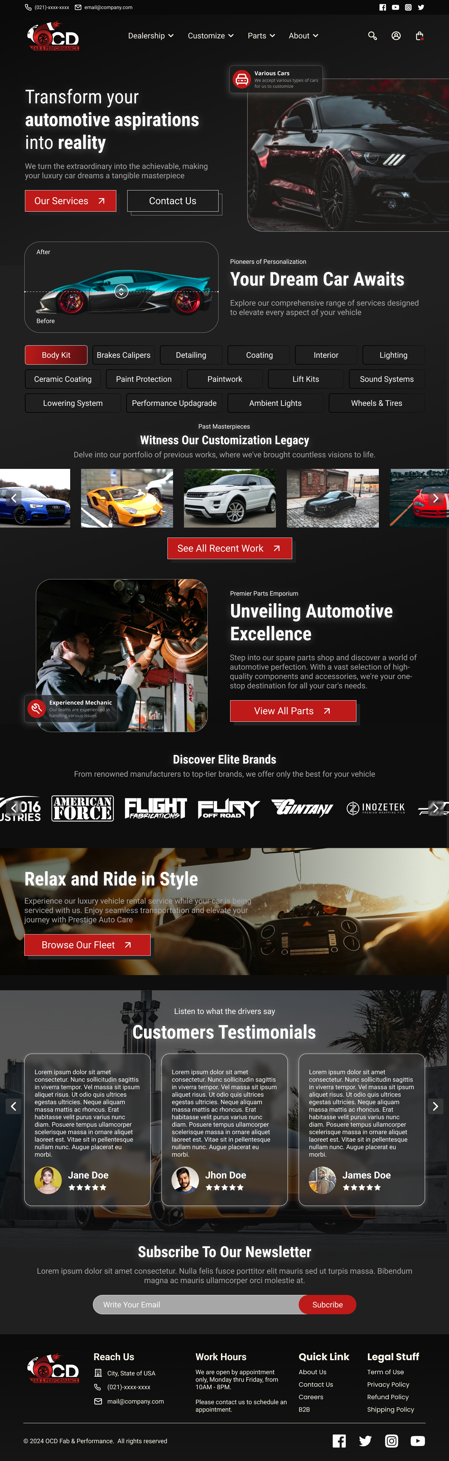 Web Design by Taufik H for this project | Design #32410493