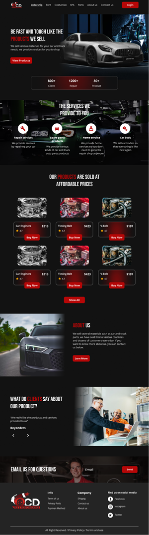 Web Design by Taufik H for this project | Design: #32410999
