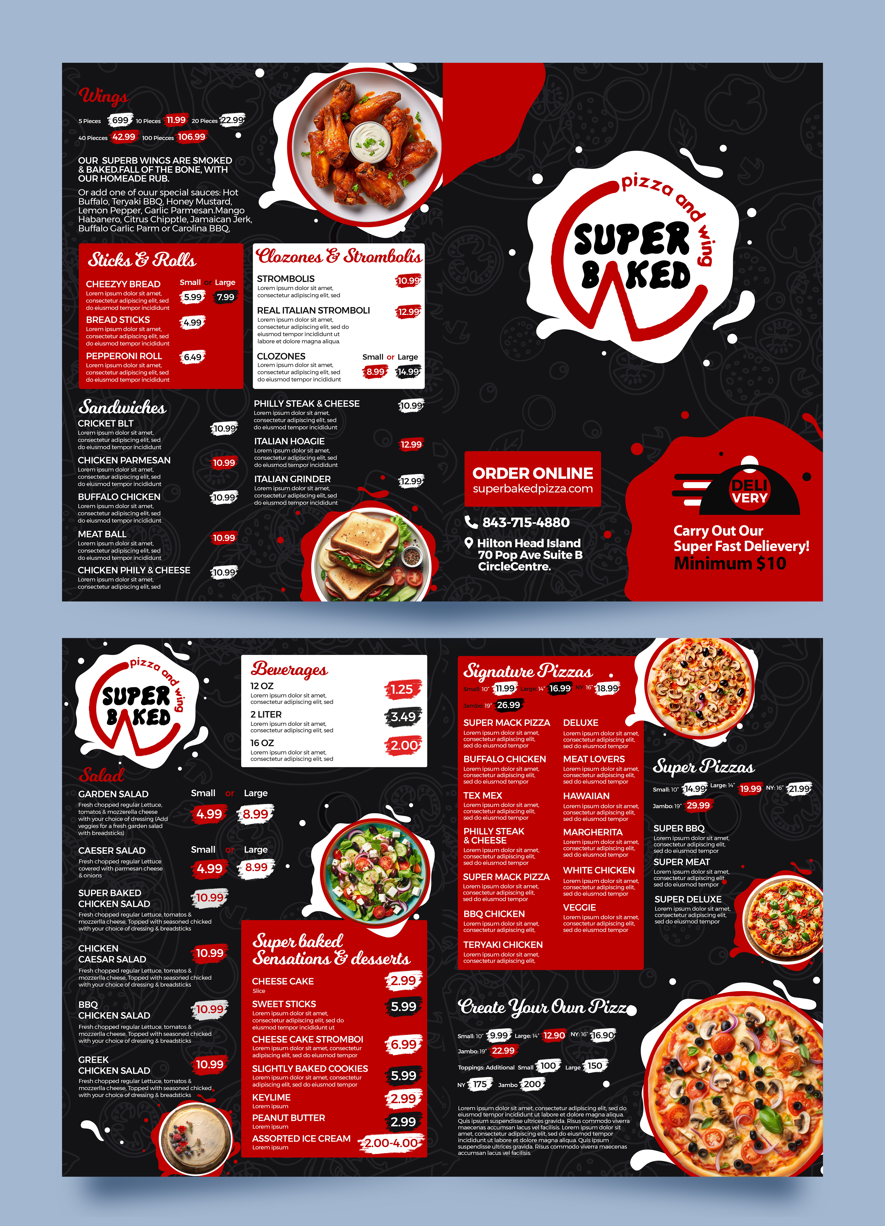 Menu Design by Graphic Guy for this project | Design #32406417
