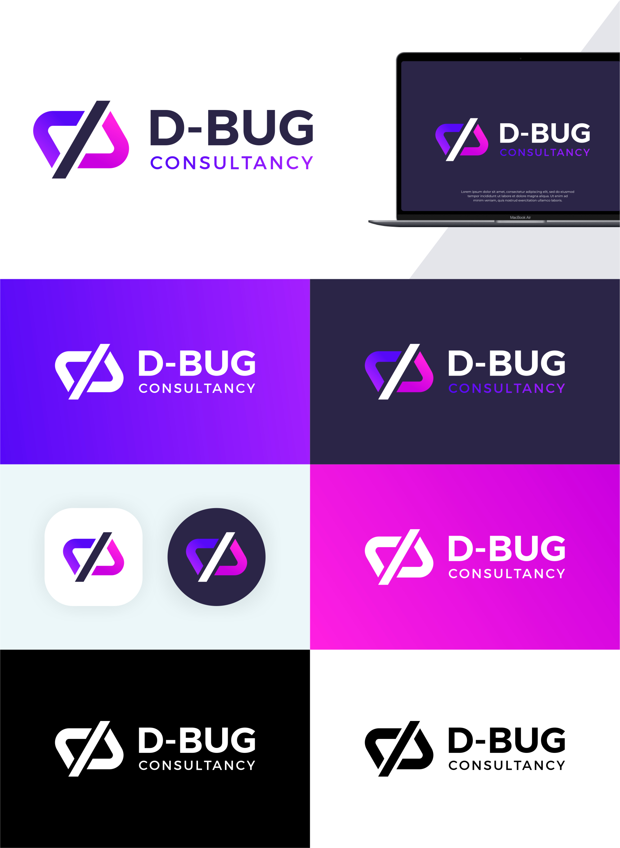 Logo Design by Noekha Studio for D-BUG - Consulting, Unipessoal Lda | Design #32399666