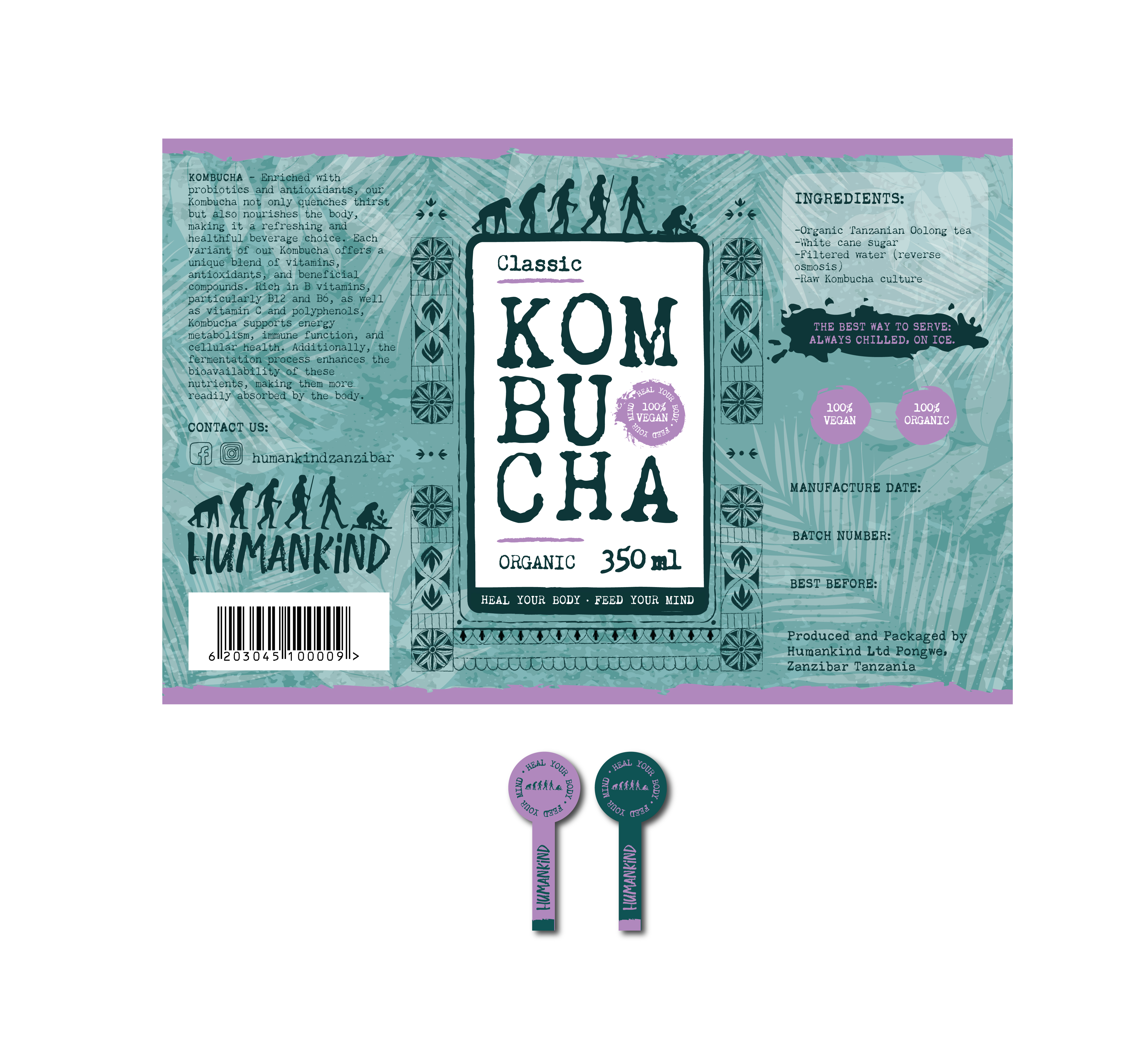 Label Design by Karina Cavaco for Humankind Ltd | Design #32475454