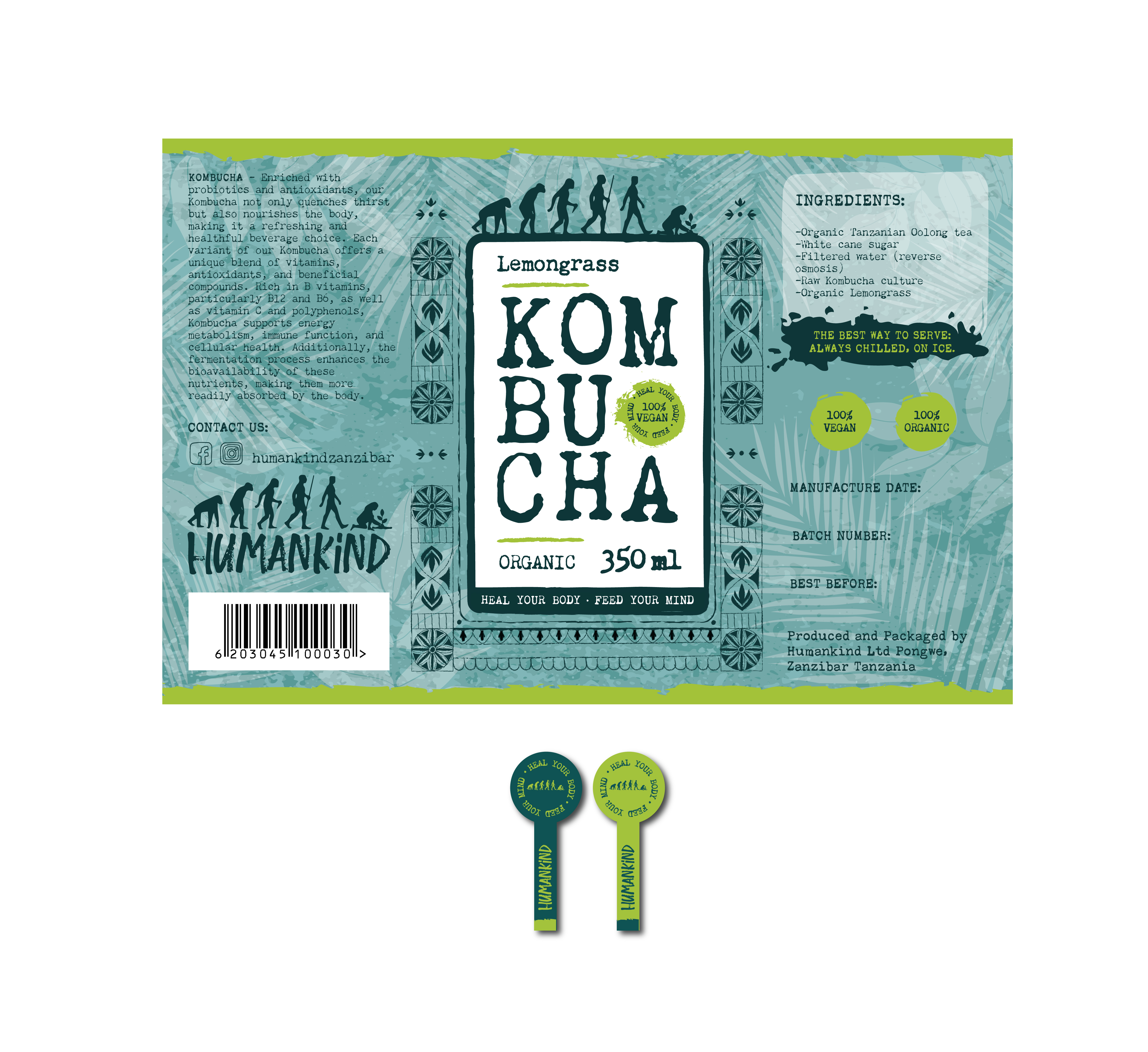 Label Design by Karina Cavaco for Humankind Ltd | Design #32475455