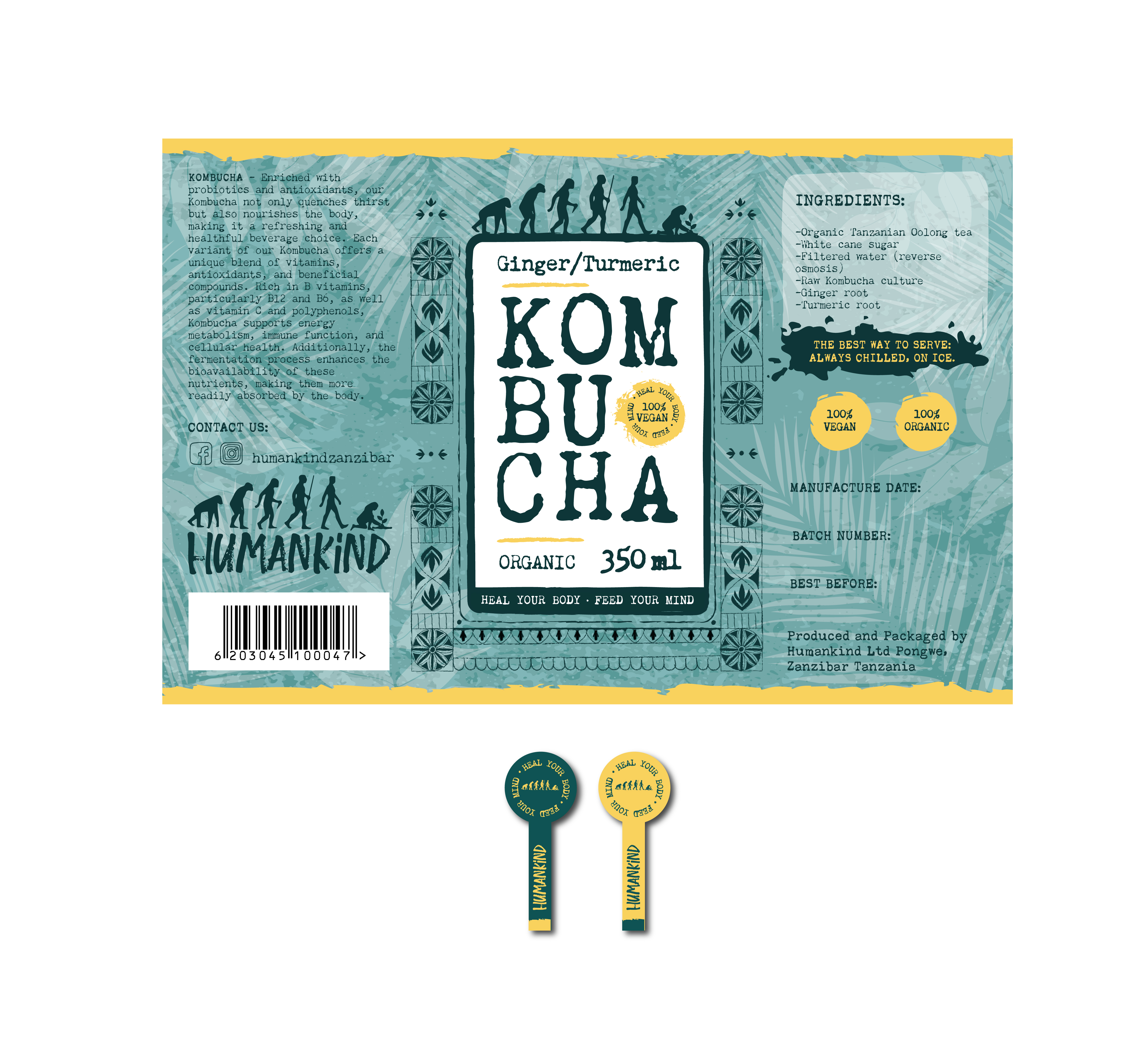 Label Design by Karina Cavaco for Humankind Ltd | Design #32475457