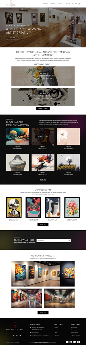 Web Design by sai.designer87 for this project | Design #32406036