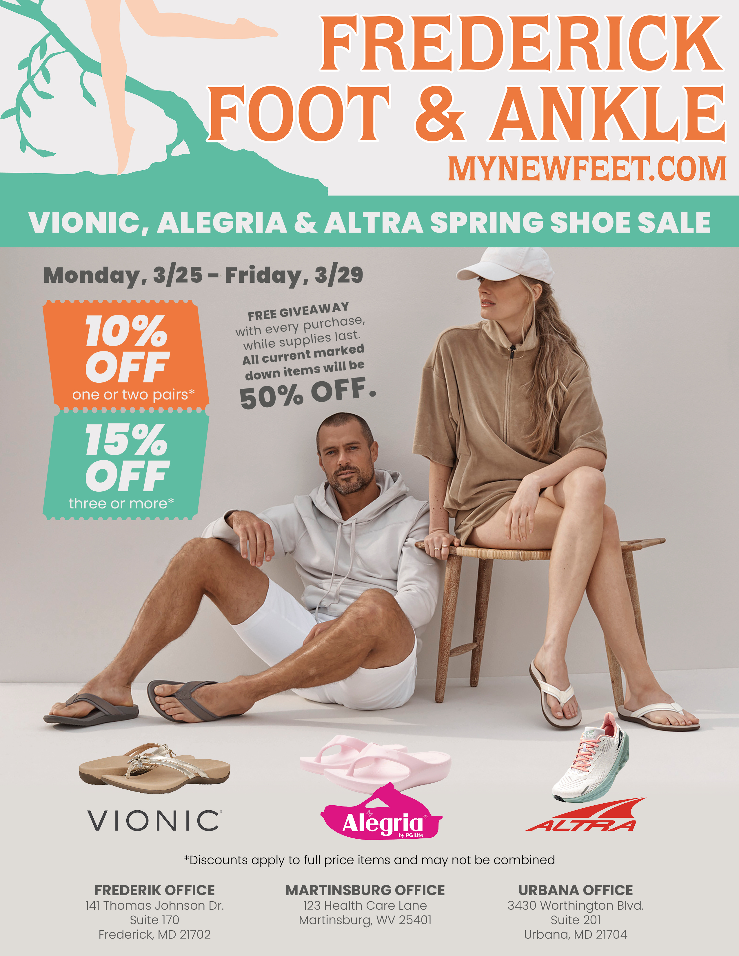 Diseño de Flyer por MarkoE para Frederick Foot & Ankle | Diseño #32404664