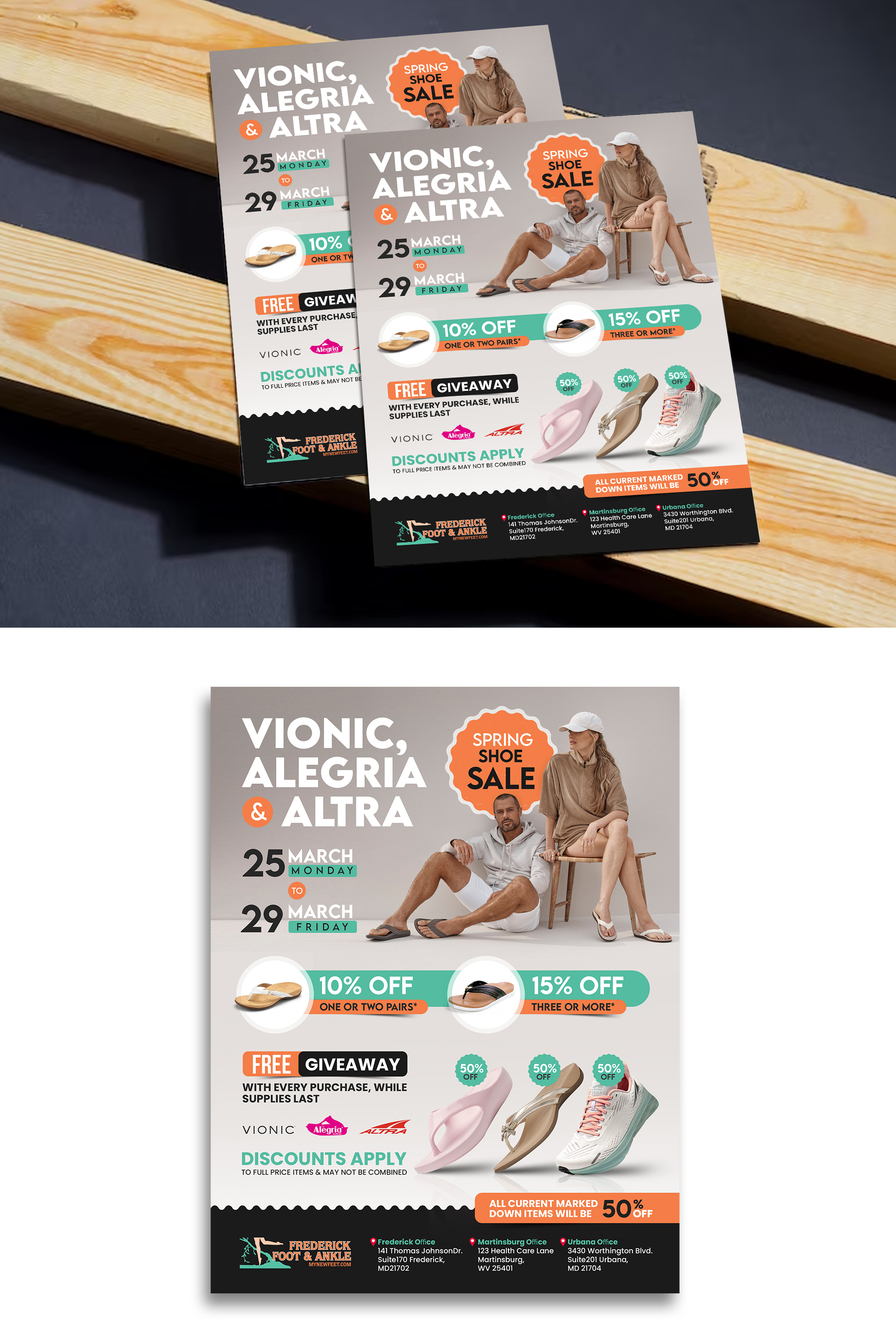 Flyer Design by debdesign for Frederick Foot & Ankle | Design #32403955