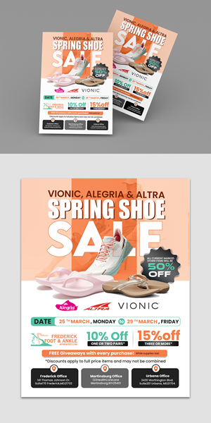 Flyer Design by debdesign for Frederick Foot & Ankle | Design: #32404076