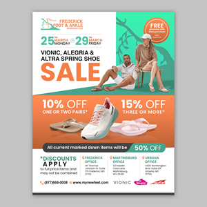 Flyer Design by debdesign for Frederick Foot & Ankle | Design: #32404104