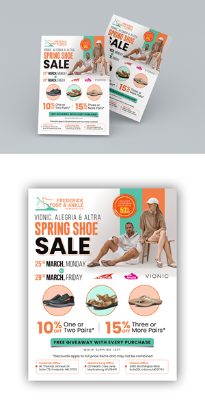 Flyer Design by debdesign for Frederick Foot & Ankle | Design: #32404374