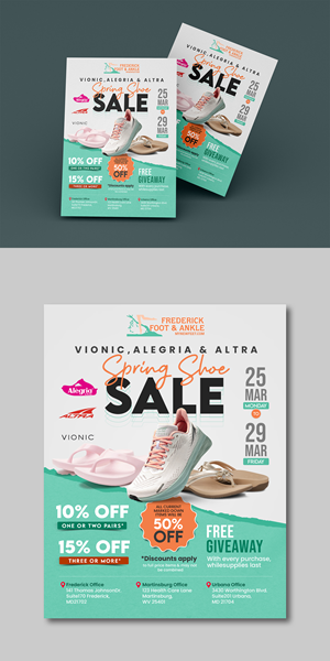 Flyer Design by debdesign for Frederick Foot & Ankle | Design: #32405177